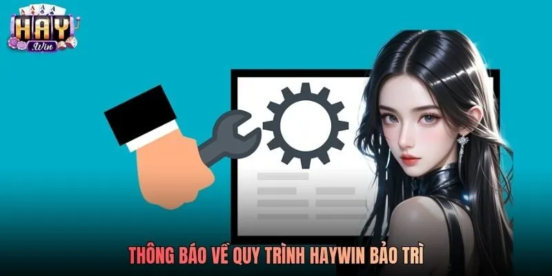 Giải thích lý do Haywin bảo trì hệ thống Thông báo về quy trình Haywin bảo trì