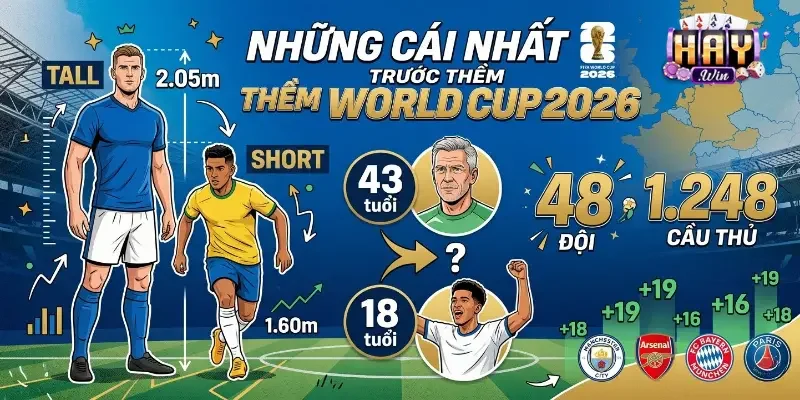 Tổng hợp những cái nhất ở World Cup 2026 thú vị nhất